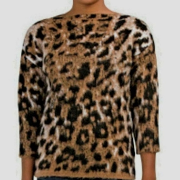 Lineamagia Made in Italy Animal Print Sweater - Picture 2 of 5